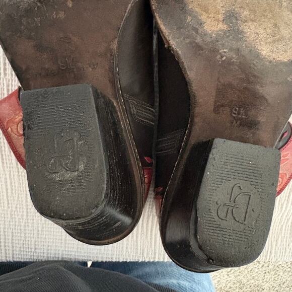 Vintage leather boots Donald J Pliner Hinda western coastalcowgirl witchy -FLAW - Picture 7 of 16